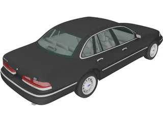 Ford Crown Victoria (1995) 3D Model preview