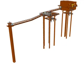 Oil Platform 3D Model preview