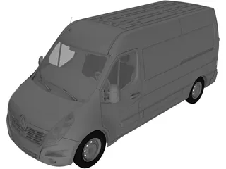 Renault Master (2017) 3D Model preview