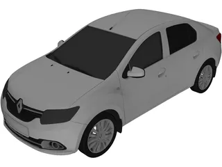 Renault Logan (2016) 3D Model preview