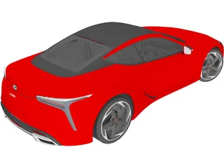 Lexus LC500h 3D Model preview