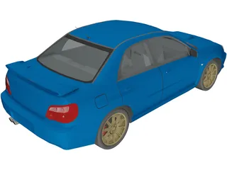 Subaru Impreza 3D Model preview