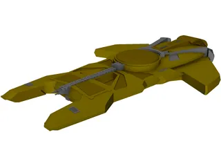 Star Trek Cardassian Hideki 3D Model preview