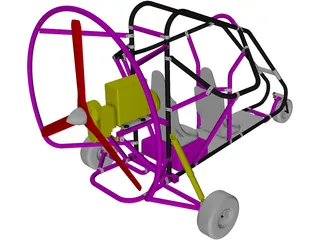 Powered Parachute 3D Model preview