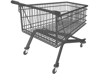 Shopping Cart 3D Model preview