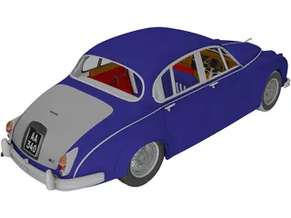 Jaguar Mark II 3D Model preview