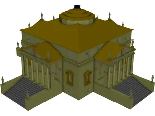 Villa Rotonda (Italy) 3D Model preview