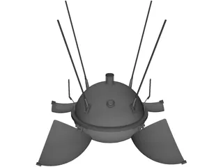 Luna 9 3D Model preview
