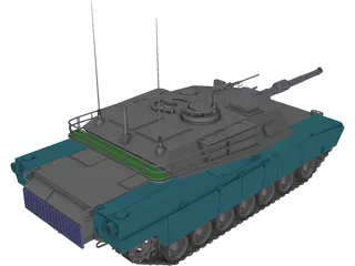 M1 Abrams 3D Model preview