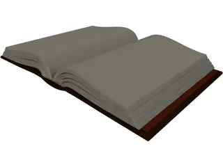 Open Book 3D Model preview