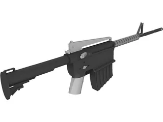 M4A1 Carbine 3D Model preview