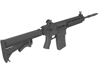 AR-15 3D Model preview
