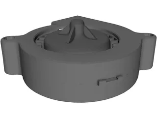 Radial Fan (57mm Pitch) 3D Model preview