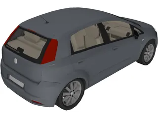Fiat Punto 3D Model preview