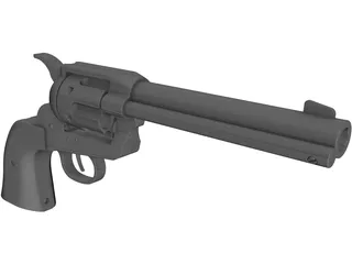 Colt 45 Peacemaker (1873) 3D Model preview