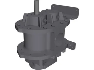 Roots Blower 3D Model preview
