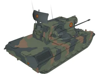 Gepard AA System 3D Model preview