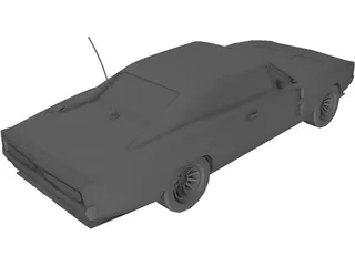 Dodge Charger (1969) 3D Model preview