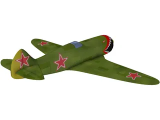 Lavochkin La-5 3D Model preview