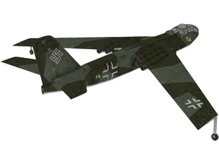 Junkers EF 132 3D Model preview