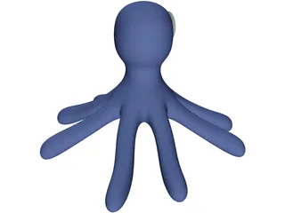Cartoon Octopus 3D Model preview
