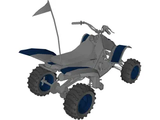 Yamaha Quad 3D Model preview