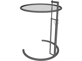 Barcelona Cocktail Table 3D Model preview