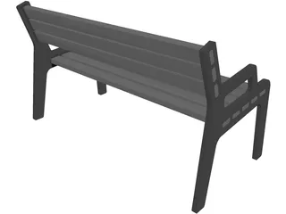 Bench 3D Model preview