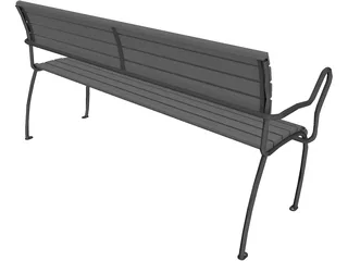 Bench 3D Model preview