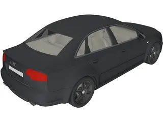 Audi RS4 3D Model preview