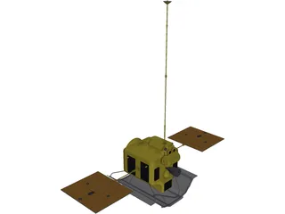 Mercury Messenger Probe 3D Model preview