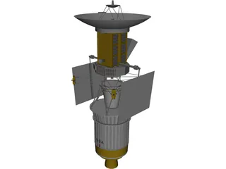 Magellan Probe with Booster 3D Model preview