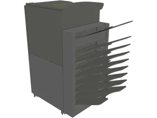 Xerox Copier Machine 3D Model preview