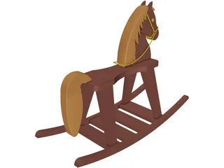 Rocking Horse 3D Model preview