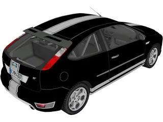 Ford Focus ST (2005) 3D Model preview