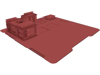 Apartment Buildings 3D Model preview