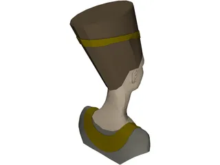 Nefertiti Head 3D Model preview