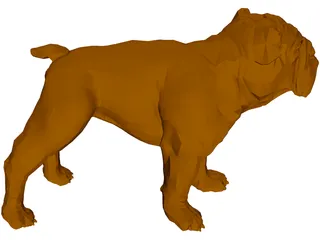 Bulldog 3D Model preview