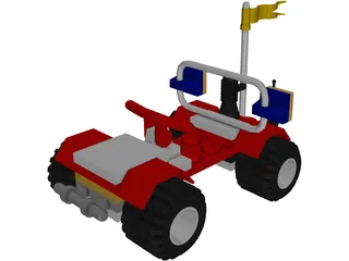 LEGO Car 3D Model preview
