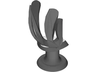 Hand Chair 3D Model preview