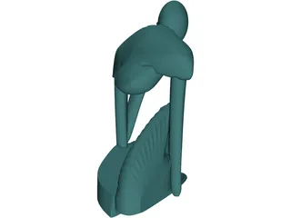 Abstract Moods Sculpture 3D Model preview