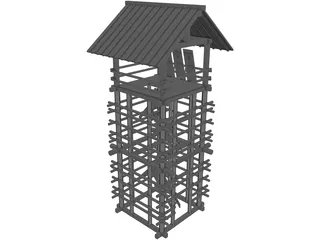 Lookout Seirou Tower 3D Model preview