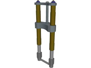 Superbike Fork 3D Model preview