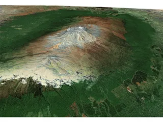 Kilimanjaro Volcano 3D Model preview