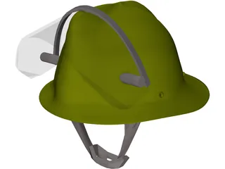 Helmet Fireman 3D Model preview