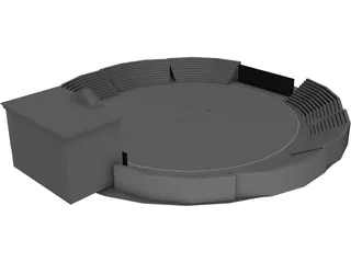 Cricket Ground 3D Model preview