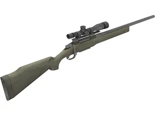 M40A3 Sniper Rifle 3D Model preview