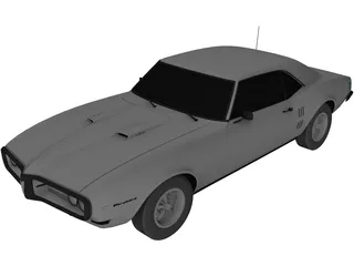Pontiac Firebird 400 (1968) 3D Model preview