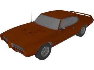 Pontiac GTO (1969) 3D Model preview