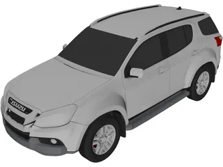 Isuzu Mu-X (2020) 3D Model preview